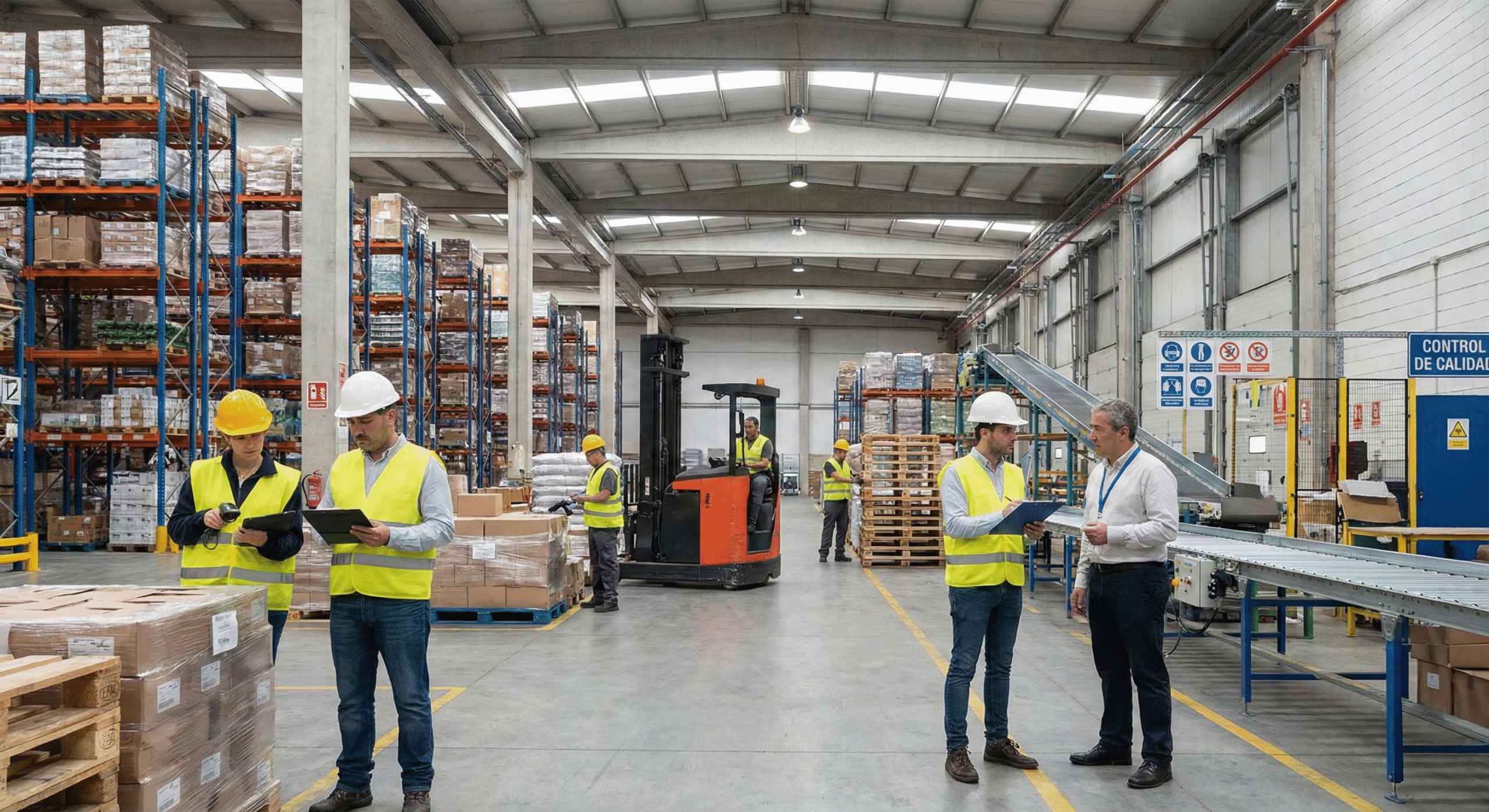 Auditoría operativa en almacén industrial